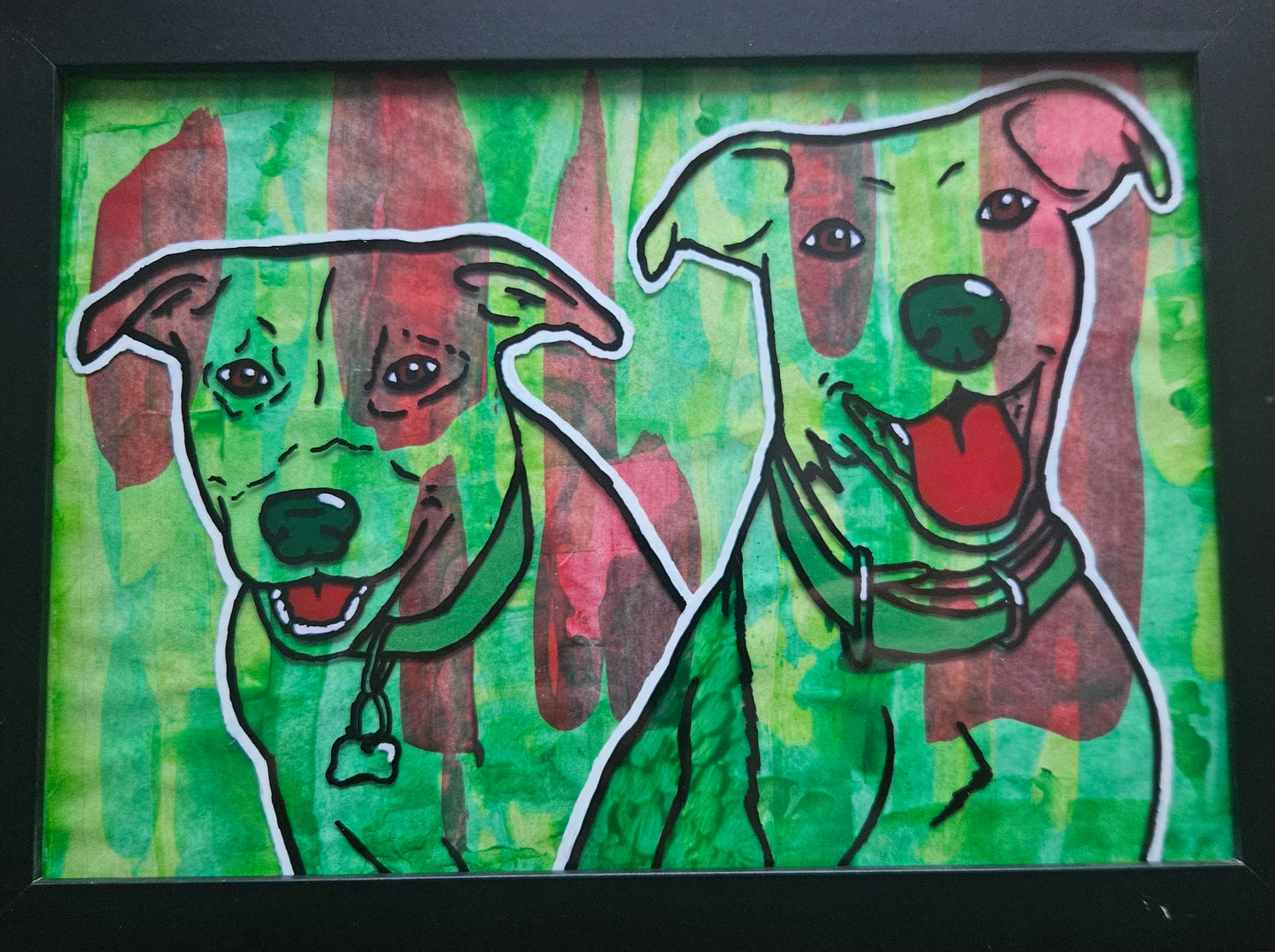 Christmas Abstract Pet Artwork