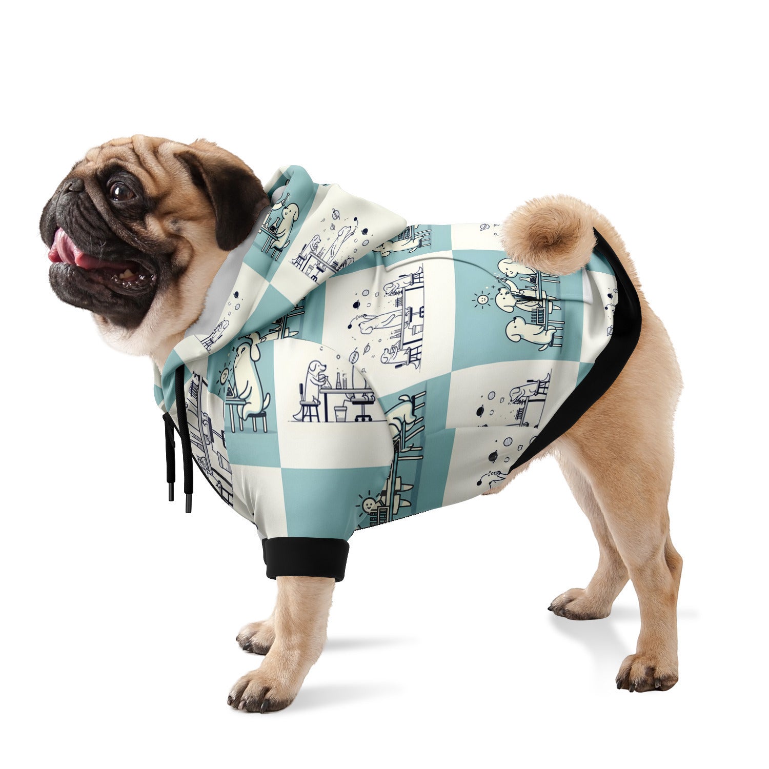 Science Dog Zip Up Hoodie