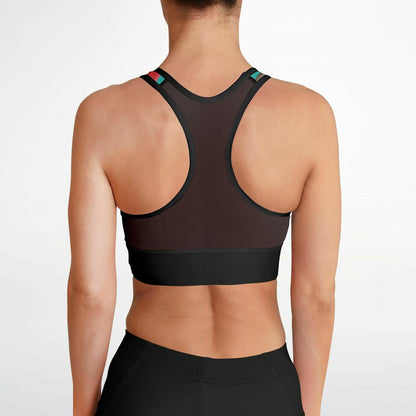 Subliminator Mesh Padded Sports Bra - AOP Mesh Padded Sports Bra - AOP - Tropical Sloth Matching Pet and Owner Apparel