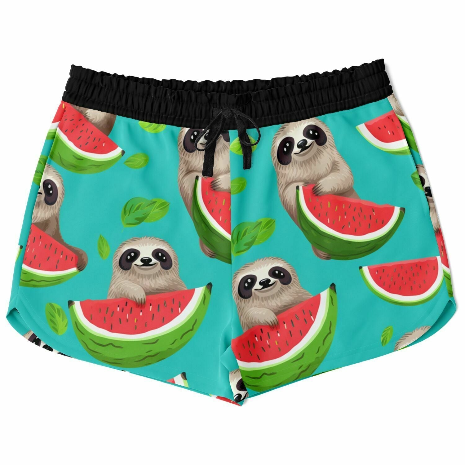 Subliminator Athletic Loose Shorts - AOP XS Loose Shorts - Tropical Sloth Matching Pet and Owner Apparel