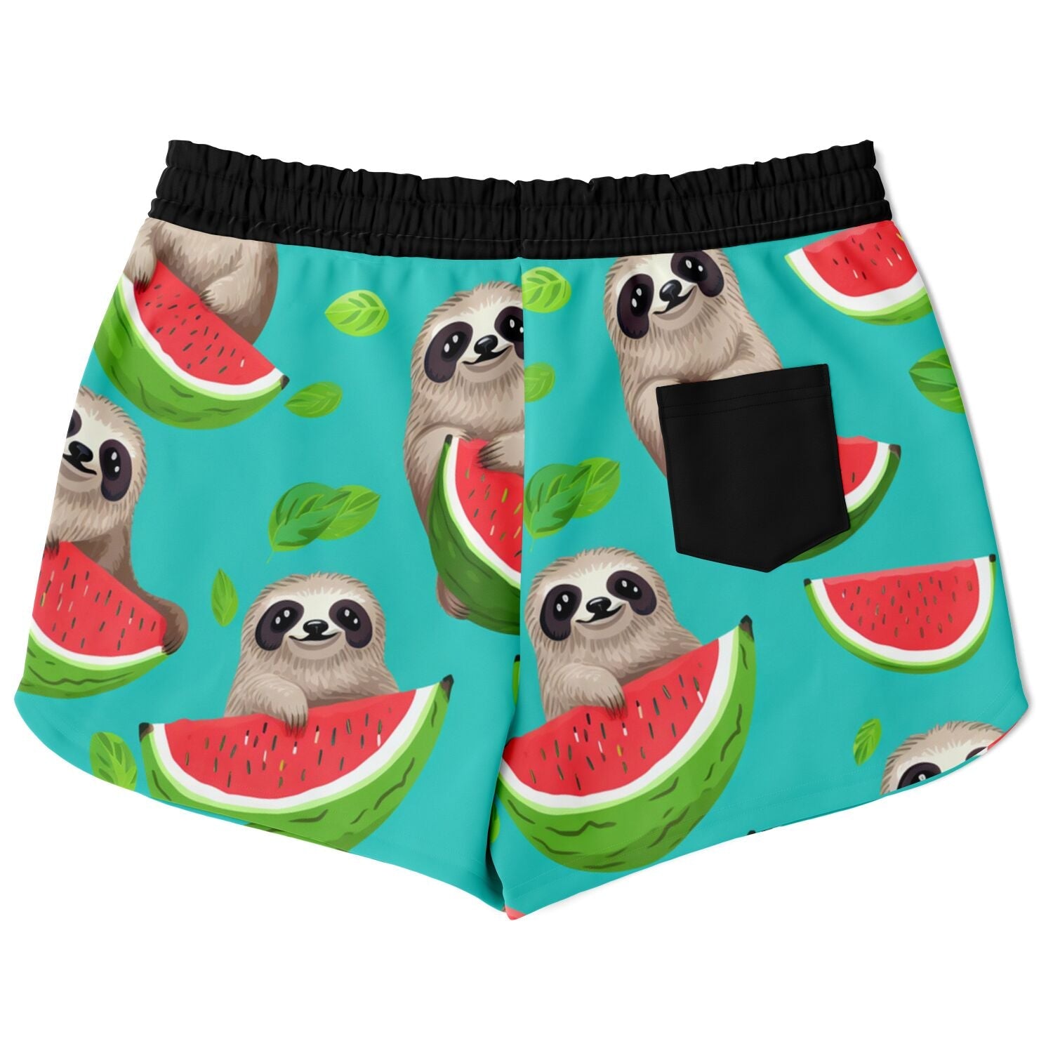 Subliminator Athletic Loose Shorts - AOP Loose Shorts - Tropical Sloth Matching Pet and Owner Apparel