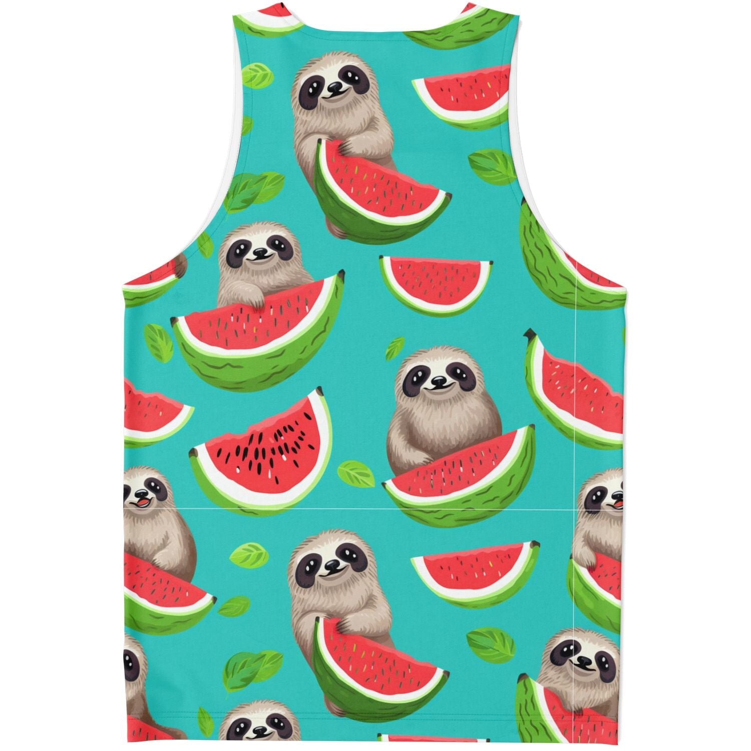 Subliminator Unisex Tank Top - AOP Women Tank Top - AOP - Tropical Sloth Matching Pet and Owner Apparel