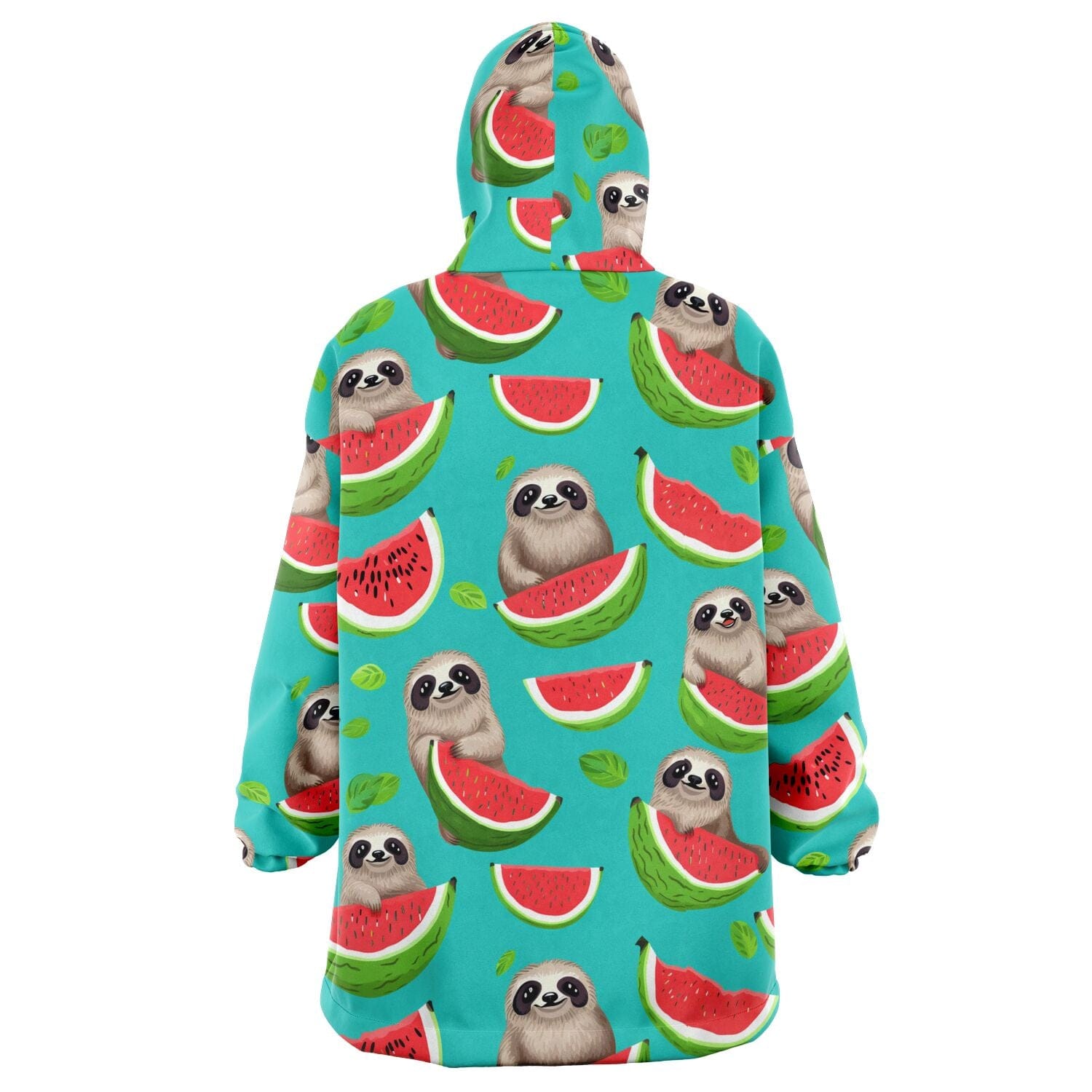 Subliminator Snug Hoodie - AOP One size Women's Snug Hoodie - AOP - Tropical Sloth Matching Pet and Owner Apparel