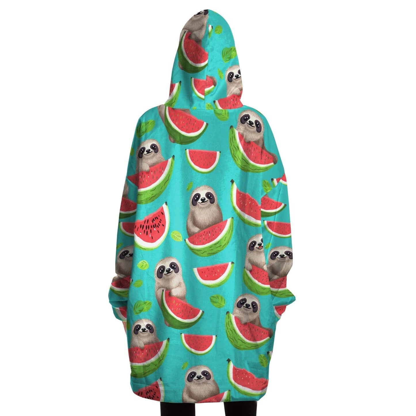 Subliminator Snug Hoodie - AOP One size Women's Snug Hoodie - AOP - Tropical Sloth Matching Pet and Owner Apparel