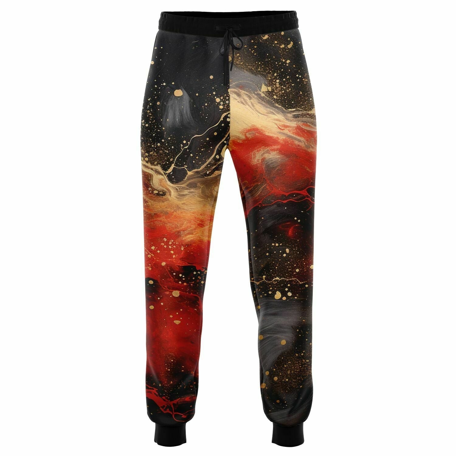 Subliminator Fashion Jogger - AOP Women's Fashion Jogger - AOP - Pour Paint Red and Gold Matching Pet and Owner Apparel