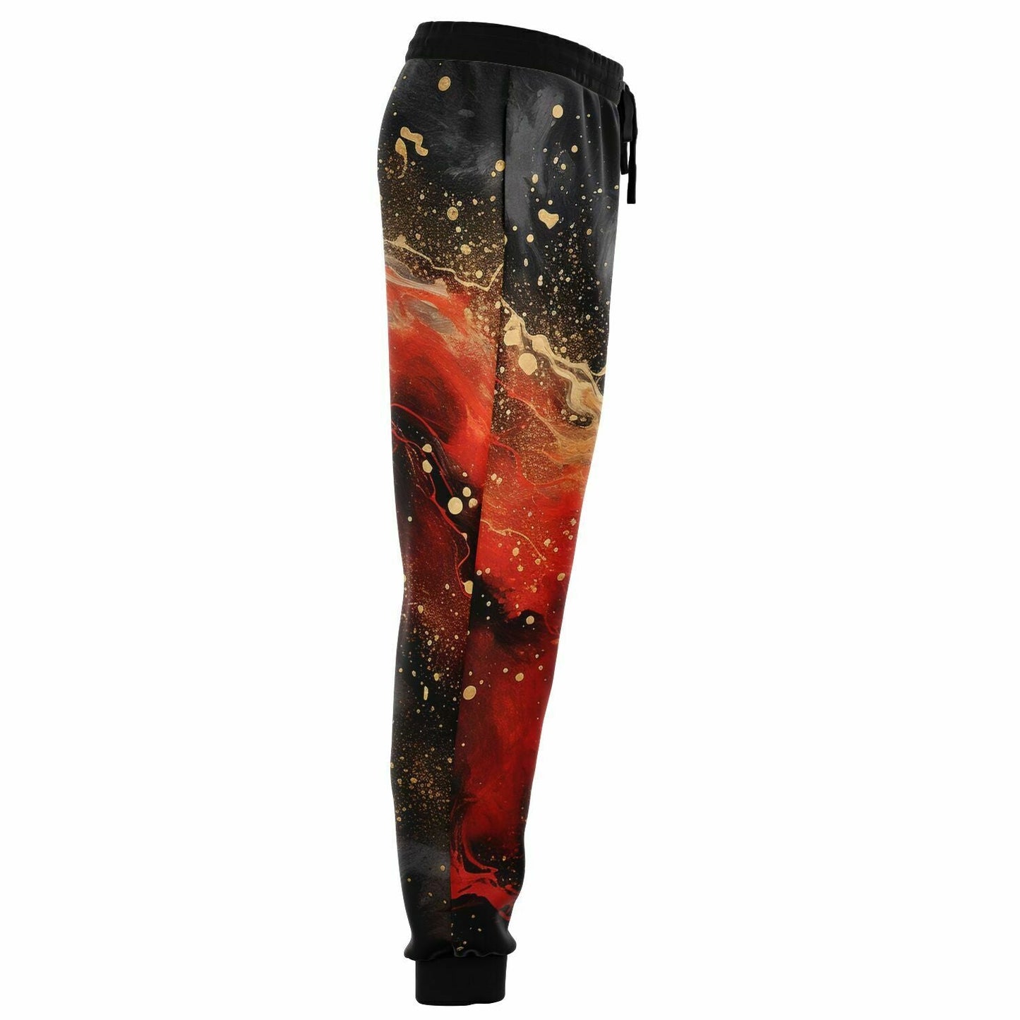 Subliminator Fashion Jogger - AOP Women's Fashion Jogger - AOP - Pour Paint Red and Gold Matching Pet and Owner Apparel