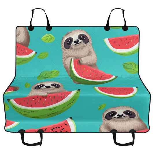 popcustoms L Car Pet Seat Covers - Tropical Sloth Matching Pet and Owner Apparel