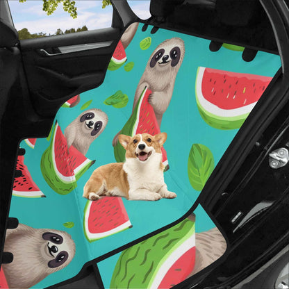 popcustoms Car Pet Seat Covers - Tropical Sloth Matching Pet and Owner Apparel