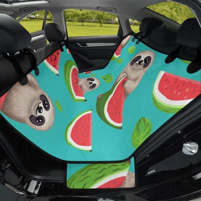 popcustoms Car Pet Seat Covers - Tropical Sloth Matching Pet and Owner Apparel