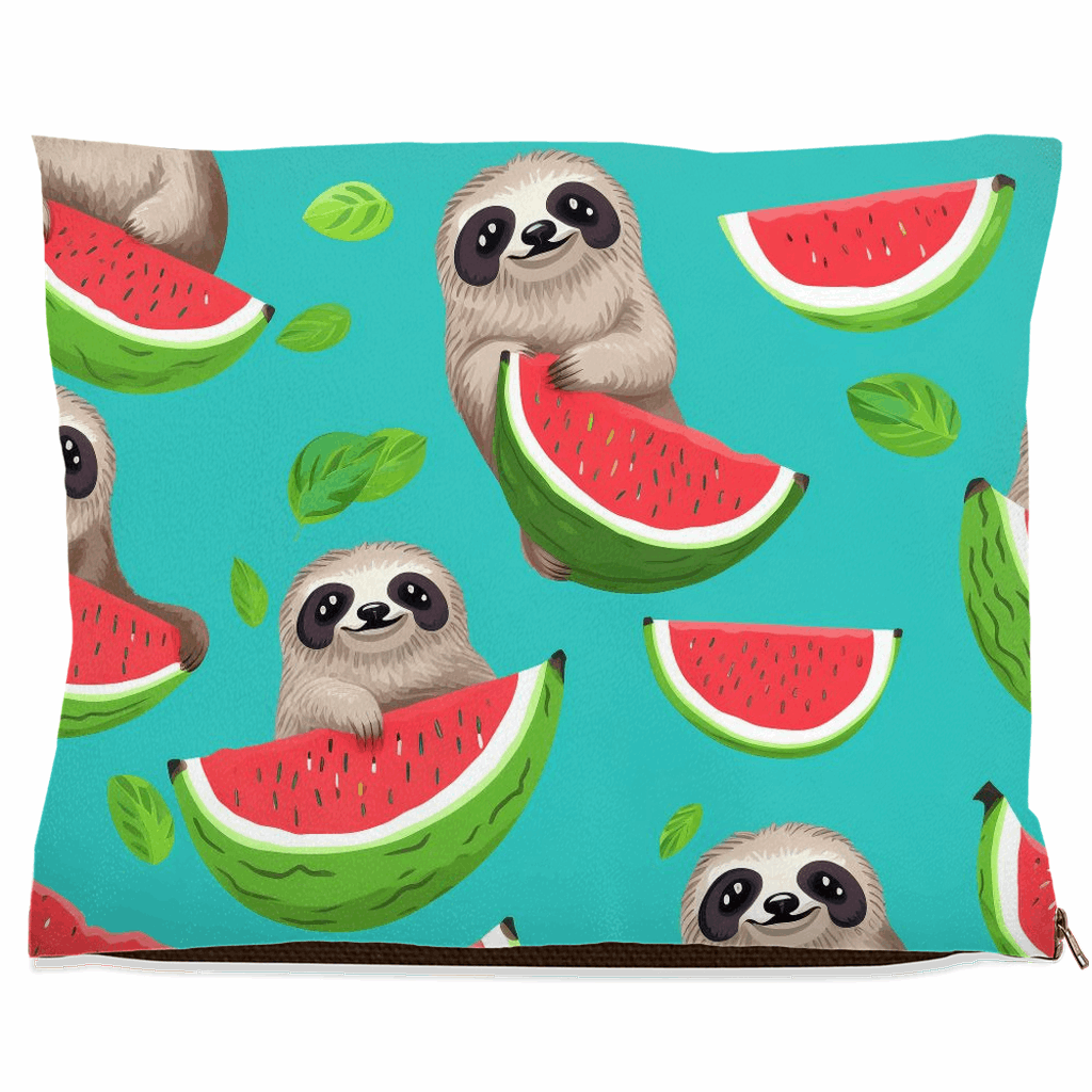 Treasure Tails Fleece / 40x50 inch Dog Beds - Tropical Sloth Matching Pet and Owner Apparel