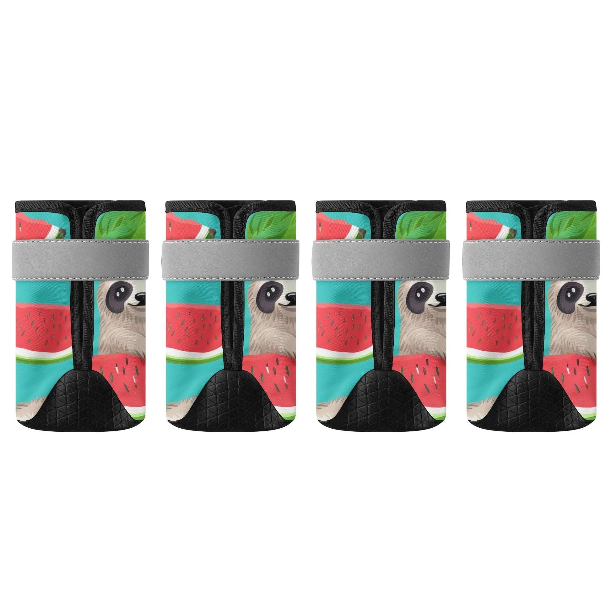 popcustoms Non Slip Dog Socks - Tropical Sloth Matching Pet and Owner Apparel