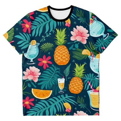 Subliminator T-shirt XS Men's T-shirt - Cocktails and Pineapples Matching Pet and Owner Apparel