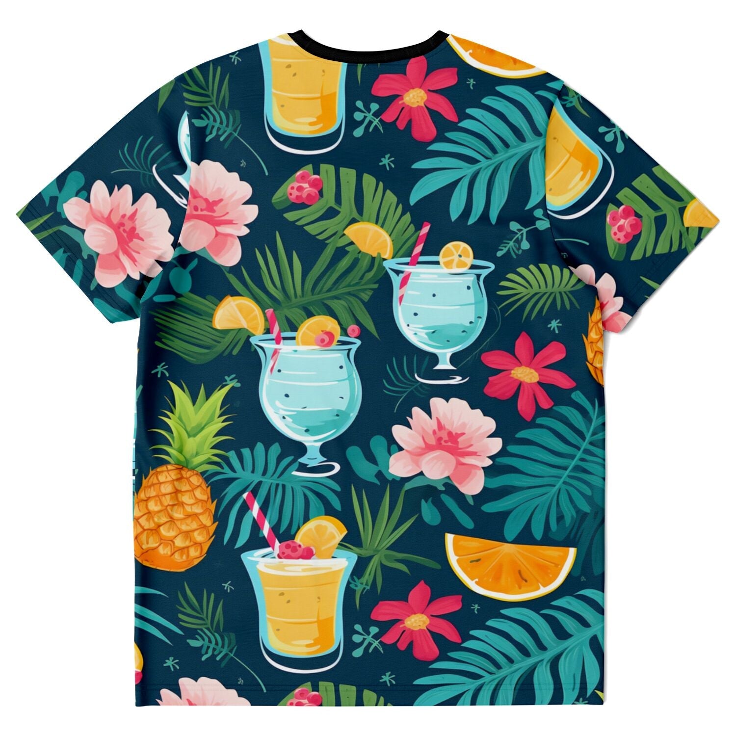 Subliminator T-shirt Men's T-shirt - Cocktails and Pineapples Matching Pet and Owner Apparel